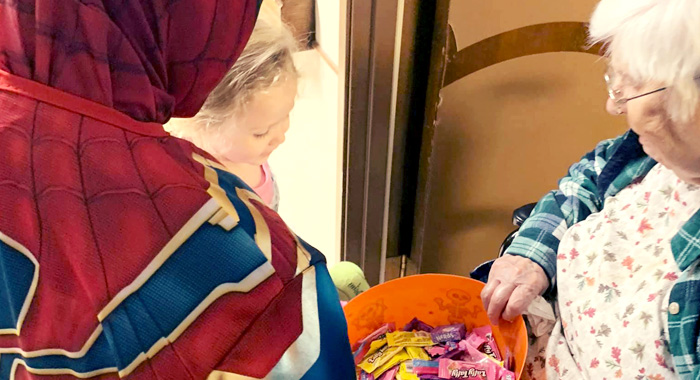 Annual Trick Or Treating At Providence Place, in Kansas City, Kansas